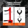 VEVOR 4,5 ton autogereedschap hydraulische veercompressor 1 ton nominale drukkracht veerpootspanner 11-13 cm & 14-17 cm veerborgveerspanner met lekvrije hydraulische pomp