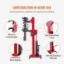 VEVOR 4,5 ton hydraulische veerpomp voor auto's, 1 ton nominaal krachtkracht, veerpootcompressor voor 11-13 cm en 14-17 cm veerpoten met lekvrije hydraulische pomp