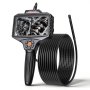 VEVOR Endoscoopcamera met verlichting, draaibare inspectiecamera met 360° beweegbare kop, IP67 waterdichte pijpcamera met 5-inch display, 5 meter flexibele kabel, 5000 mAh accu, 8 mm borescopecamera voor auto en thuis