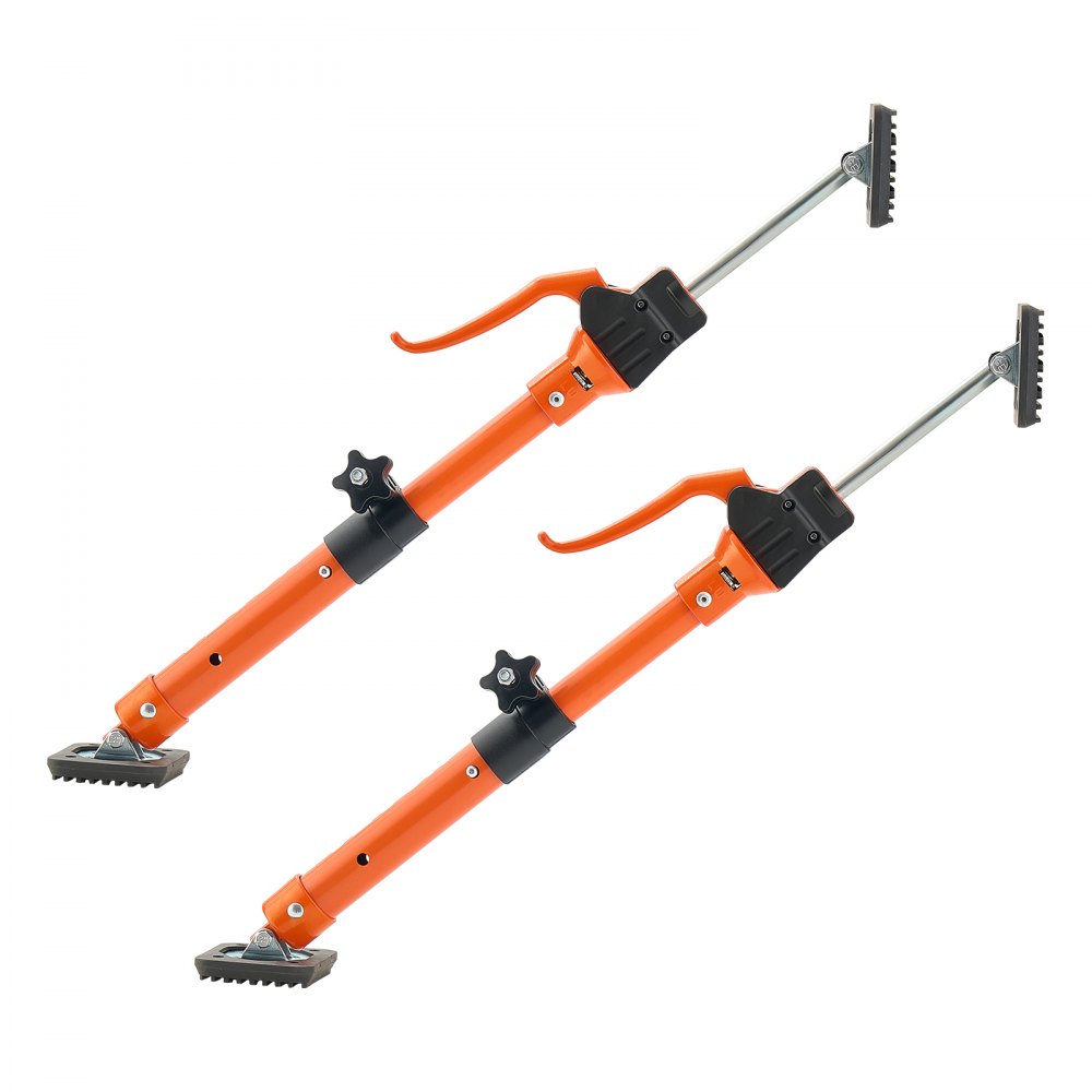VEVOR Eenhandige Ondersteuning, 2-Pack, Plafondondersteuning 40-60cm, Telescopische Stalen Ondersteuning, Montage Ondersteuning tot 100kg Capaciteit voor het Installeren van Kasten, Het Optillen van Gipsplaten, Vrachtpalen