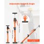 VEVOR Eenhandige Steunkrik, 2-pack, Plafondsteunkrik 48-75cm, Telescopische Stalen Steunkrik, Montagesteun tot 100kg draagvermogen voor het installeren van kasten, het tillen van gipsplaten, vrachtpalen