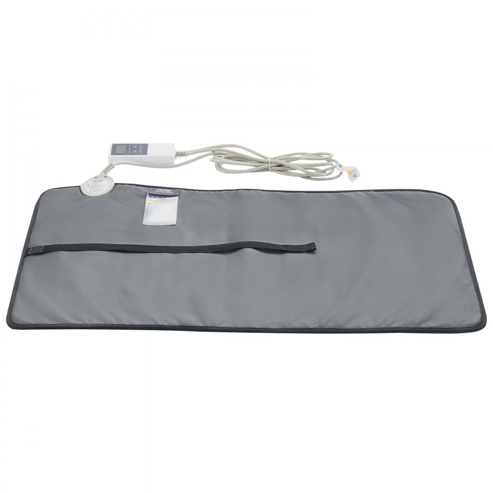 VEVOR Far Infrared Heating Pad, 108 Natural Jade & 42 Tourmaline Stone Heating Pad for Full Back Pain Relief, 103-159 ℉ Heating Pad with Smart Controller & Auto Shut Off (Medium Size 31.5" x 21.93")