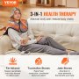 VEVOR Far Infrared Heating Pad, 54 Natural Jade & 30 Tourmaline Stones Heating Pad for Neck & Shoulder Pain Relief, 103 - 159 ℉ Heating Pad with Smart Controller & Auto-Off, Ideal Gift for Mom Dad