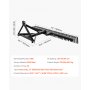 VEVOR Verticuteermachine, 1830 mm werkbreedte, gazontractorhark met 36 robuuste stalen tanden, tractorcompatibele tuinhark met driepuntsophanging, gazonbeluchter, ideaal voor bodembewerking en gazonverzorging