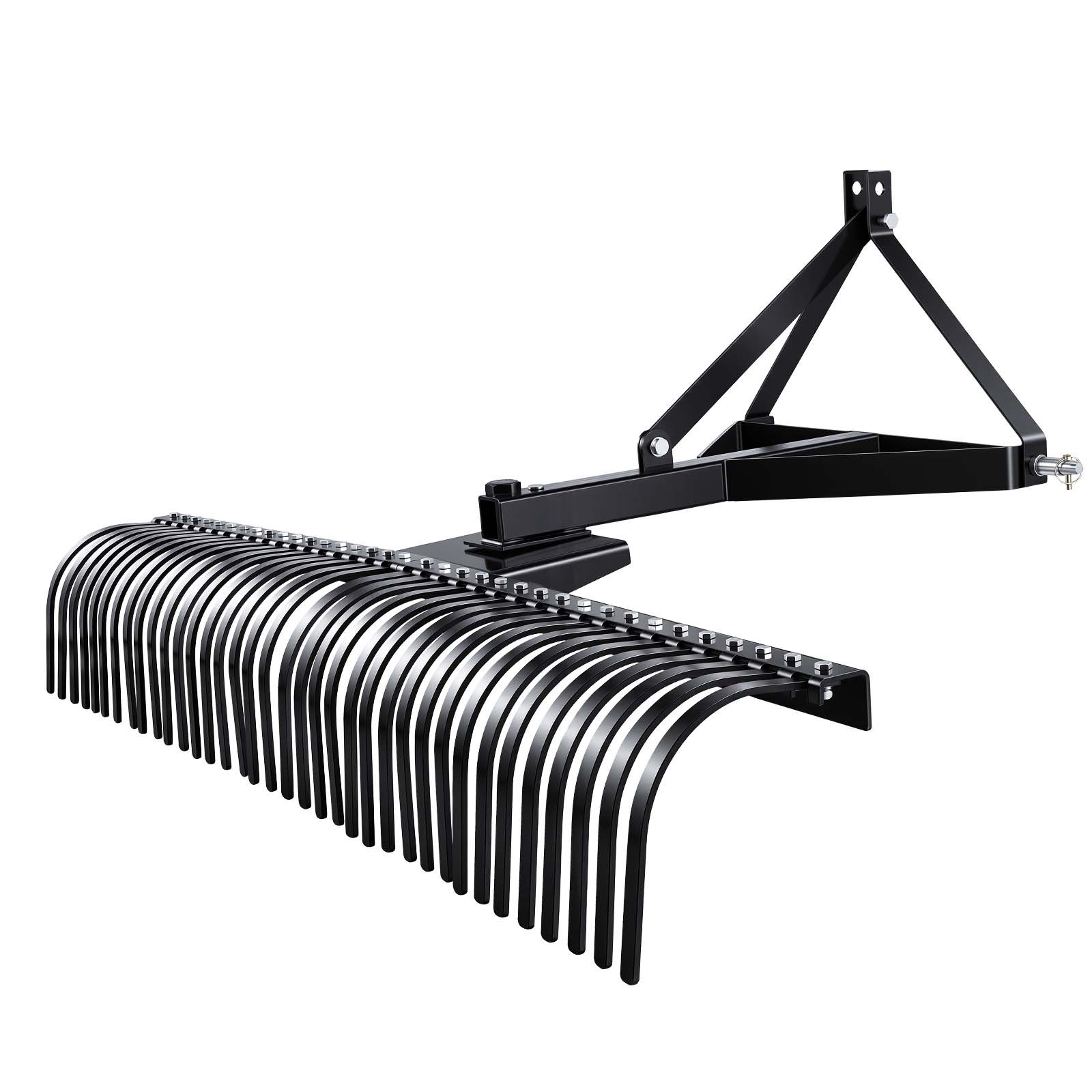 VEVOR Verticuteermachine, 1830 mm werkbreedte, gazontractorhark met 36 robuuste stalen tanden, tractorcompatibele tuinhark met driepuntsophanging, gazonbeluchter, ideaal voor bodembewerking en gazonverzorging