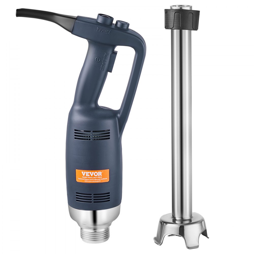 VEVOR Commerciële Staafmixer, 350W Heavy-Duty Handmixer, 20-Inch Traploze Variabele Snelheidsblender met RVS Mes, Draagbare Multifunctionele Blender voor Soepen, Sauzen, Aardappelpuree, Room