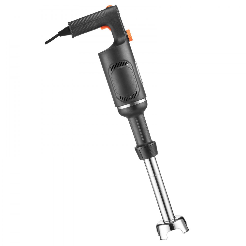 VEVOR Commercial Immersion Blender, 500W, 30 cm, Heavy-Duty Hand Mixer for Restaurant, Handheld Stick for Soups & Sauces, Pure-Copper Motor, Variable Speed, Stainless Steel 3-Blade Head, Lock