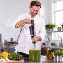 VEVOR Commercial Immersion Blender, 500W, 30 cm, Heavy-Duty Hand Mixer for Restaurant, Handheld Stick for Soups & Sauces, Pure-Copper Motor, Variable Speed, Stainless Steel 3-Blade Head, Lock