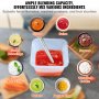 VEVOR Puree Blender Elektrische staafmixer 750 W, krachtige blender Verstelbare snelheden, roestvrijstalen multifunctionele staafmixer 855 mm afneembare roerstaaf, inclusief wandhaak en vervangende meskop
