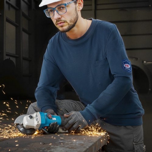 Beoordelingen Voor Vlamvertragend Overhemd Met Lange Mouwen Voor Heren Lichtgewicht 7 Oz Ademend Katoenen Werkkleding Met Krimpbehandeling En Zak Voor Lassers En Elektriciens Marineblauw 2xl P 010553851310