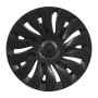 VEVOR 4-delige wieldoppenset voor Tesla Model Y 21-24, 19-inch ABS kunststof wieldoppen, 14-spaaks wieldoppen met kliksysteem, R19 wieldoppen voor decoratie en stofbescherming, matzwart