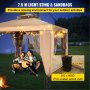 VEVOR outdoor canopy tent with fairy lights and sandbags, perfect for evening relaxation.