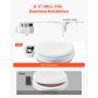 VEVOR Bidet Attachment for Toilet, 0.3" Ultra Thin Bidet Toilet Seat Attachment - Dual Retractable Nozzles, Adjustable Water Pressure, Non-Electric Cold Water Sprayer for Front Rear Water Wash, White