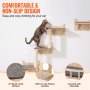 VEVOR Wall Mounted Cat Shelves, Cat Wall Shelves and Perches with Jumping Boards, Nest, Barrier Board & Cat Tree, Cat Floating Furniture up to 40 lbs for Sleeping, Playing, Climbing, Set of 5