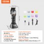 VEVOR Professional Hair Clipper for Men, Cordless Barber Clipper with DLC Fade Blade & 10000RPM High-Speed Motor, Men's Hair Cutting Grooming Kit with 8 Guide Combs for Home Barber, Ideal Gift for Man
