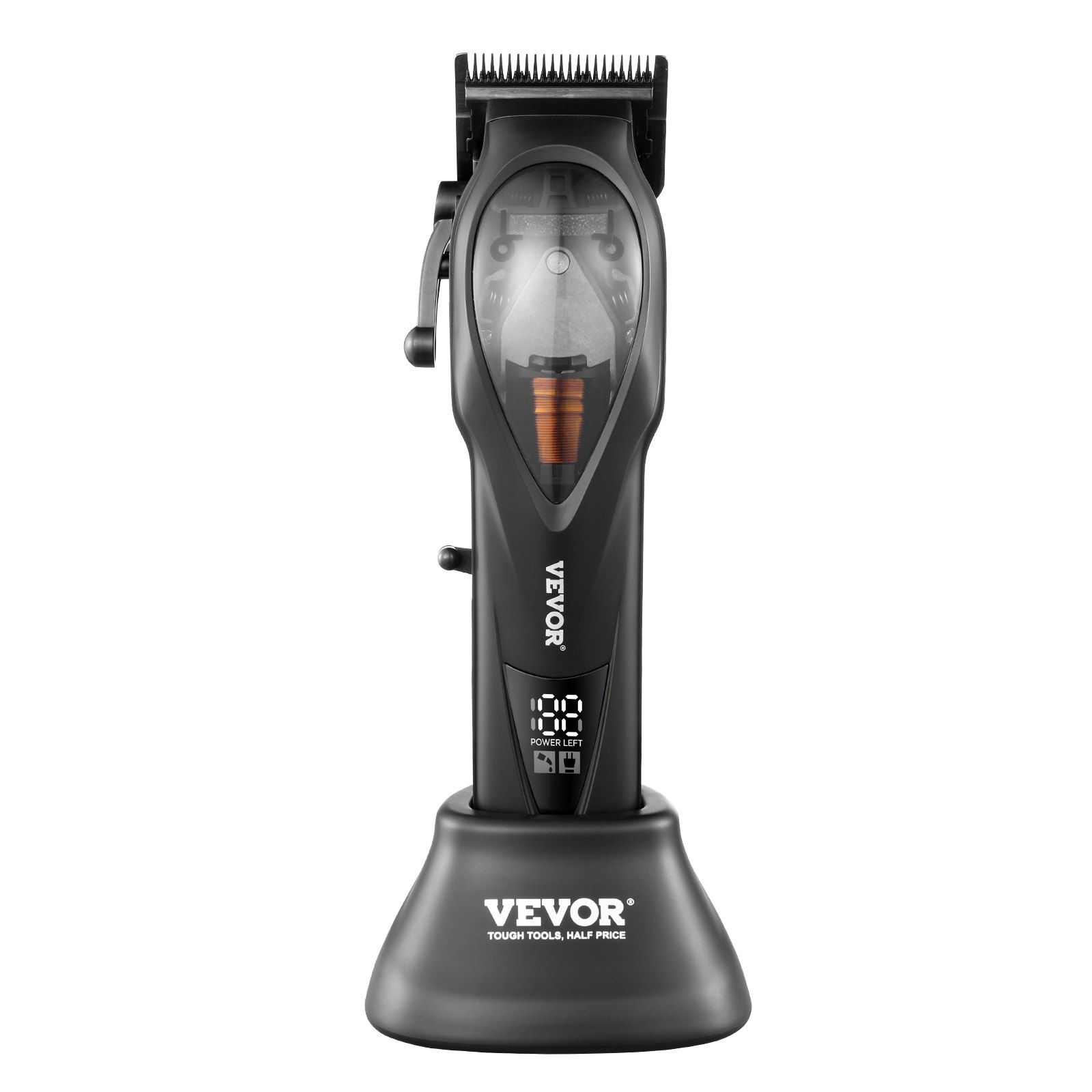VEVOR Professional Hair Clipper for Men, Cordless Barber Clipper with DLC Fade Blade & 10000RPM High-Speed Motor, Men's Hair Cutting Grooming Kit with 8 Guide Combs for Home Barber, Ideal Gift for Man