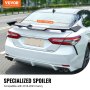 white 2018-2023 camry with VEVOR gt wing car spoiler, 57.9 inches wide, on a road.