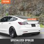 VEVOR GT Wing autospoiler, 48,2 inch spoiler, compatibel met Tesla Model 3, ABS-materiaal met hoge sterkte, bakverf, auto-achterspoilervleugel, racespoiler voor auto's, matzwart