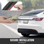 VEVOR GT Wing Autospoiler, 47,2 inch spoiler, compatibel met Tesla Model Y, hoogwaardig ABS-materiaal, gebakken afwerking, achterspoiler voor auto's, racespoiler voor auto's, matzwart