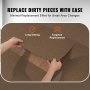 VEVOR Carpet Tiles Peel and Stick, 18” x 18” Squares Self Adhesive Carpet Floor Tile, Soft Padded Carpet Tiles, Easy Install DIY for Bedroom Living Room Indoor Outdoor (10 Tiles, Dark Brown)