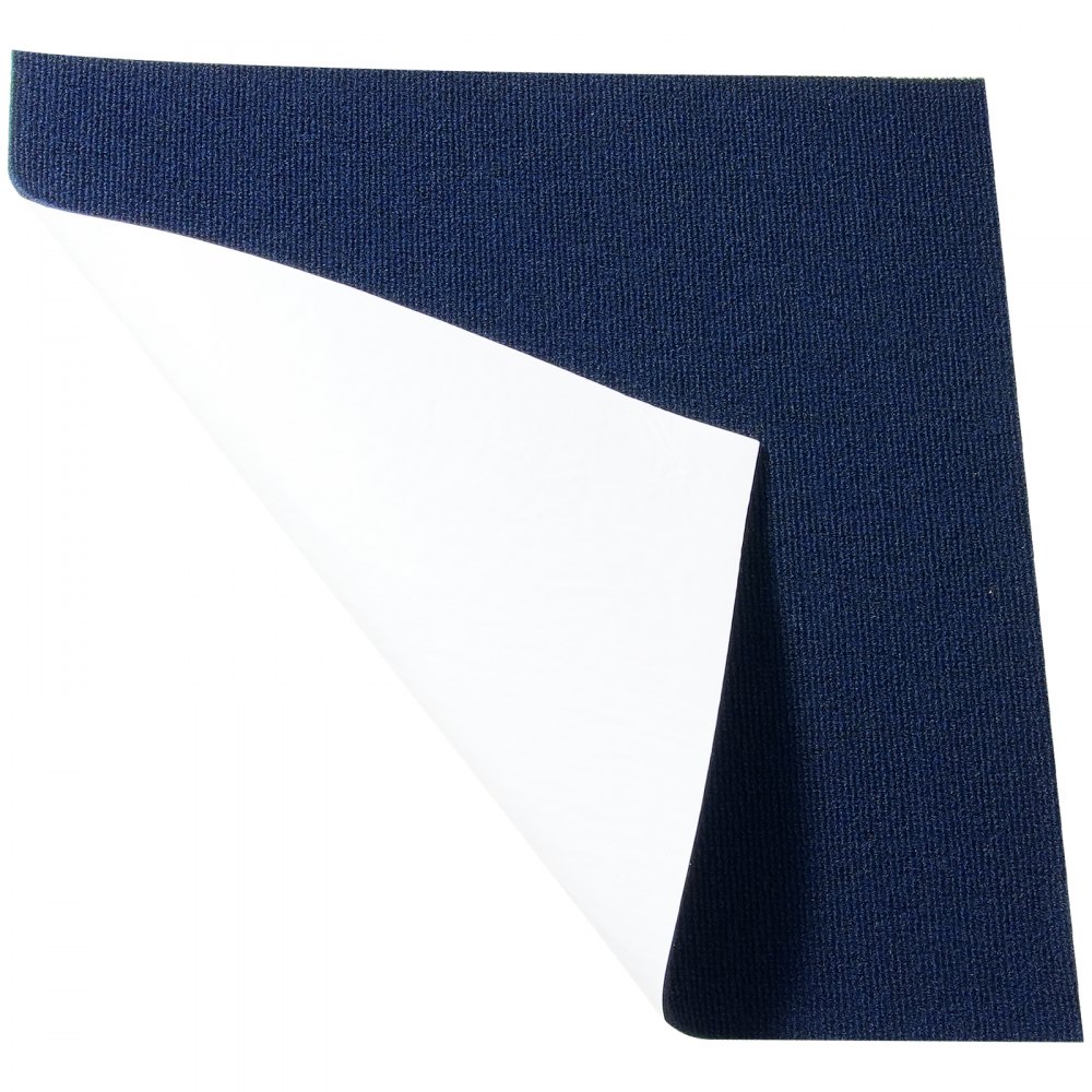 VEVOR Carpet Tiles Peel and Stick, 24” x 24” Squares Self Adhesive Carpet Floor Tile, Soft Padded Carpet Tiles, Easy Install DIY for Bedroom Living Room Indoor Outdoor (15Tiles, Dark Blue)