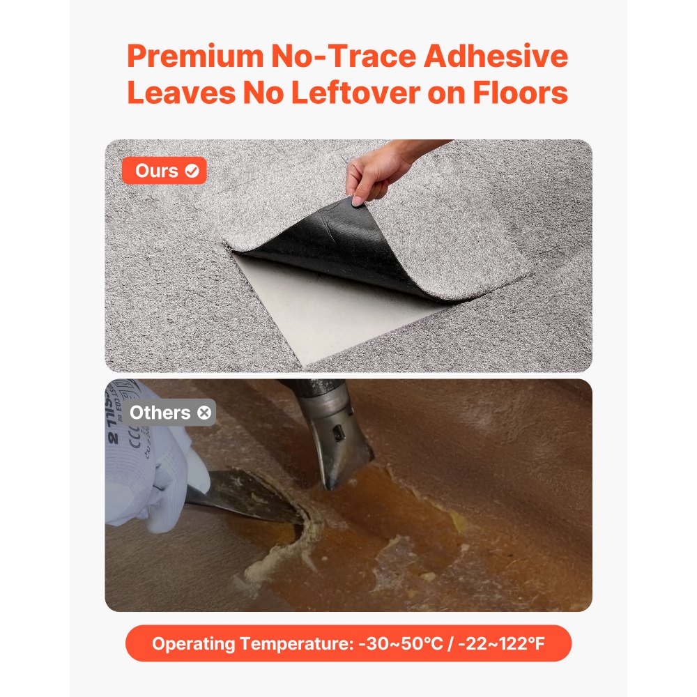 VEVOR tapijttegels 457,2 x 457,2 x 12 mm, verpakking van 10 stuks, zelfklevende tapijtbedekking 2 m², tapijtvloer, eenvoudige doe-het-zelf vervanging voor woonkamer en kantoor, donkerbruin