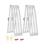 VEVOR Aluminium Ramps 2-delige heavy-duty laadhelling (907 kg laadvermogen) met breed oprijvlak, universele stabiele laadhelling met handgrepen, voor ATV, UTV, motorfiets, elektrische fiets
