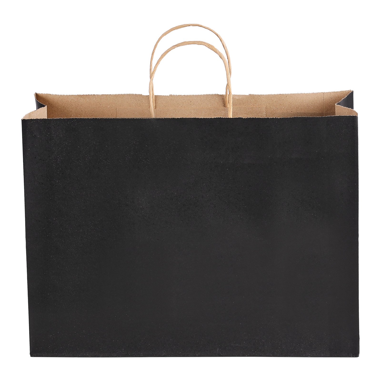 VEVOR Kraft papieren tassen, 100 stuks, cadeautassen met handvatten, 406 x 152 x 308 mm, grote herbruikbare papieren draagtas, boodschappentassen, voor verjaardagen, bruiloften, winkelen, cadeaus, zwart