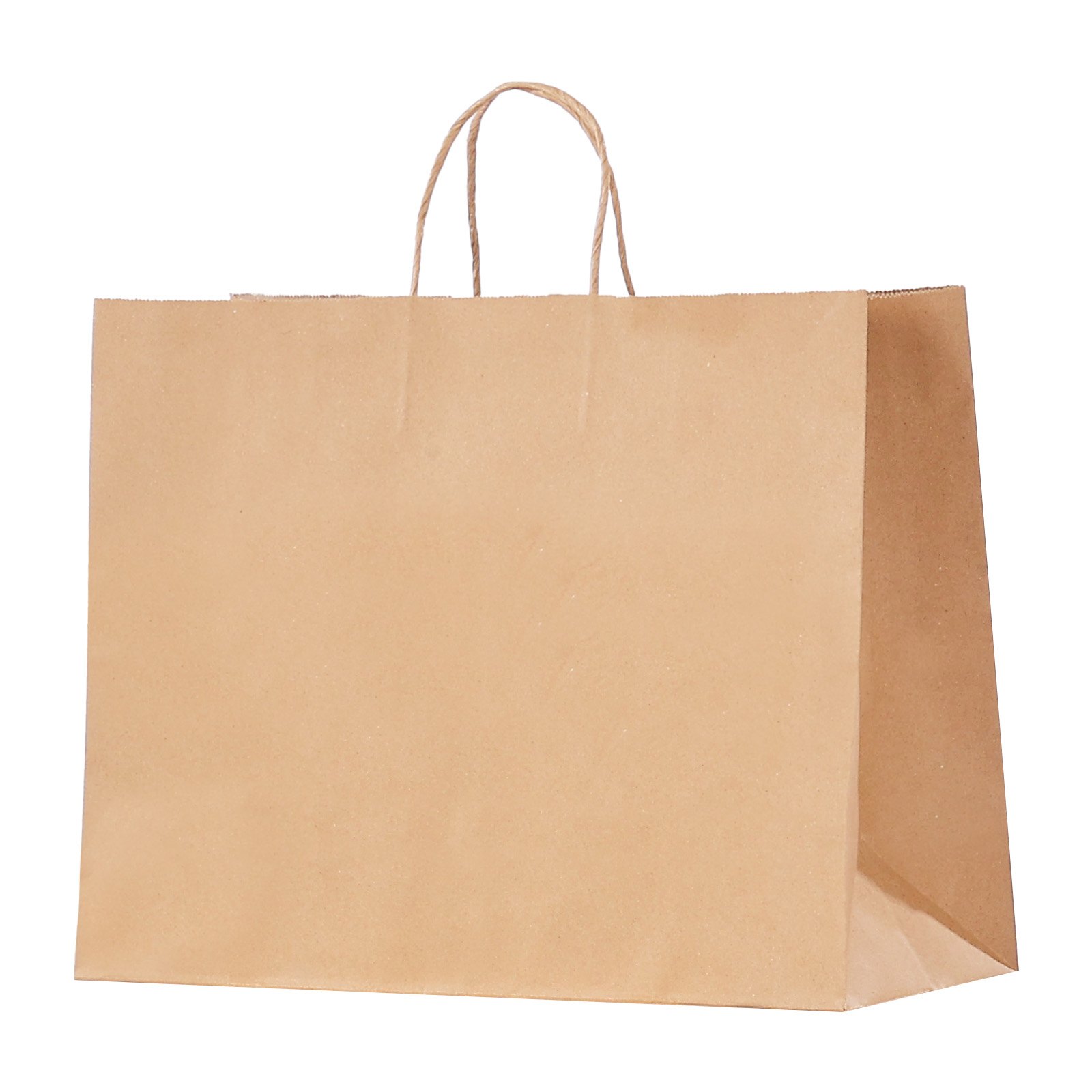 VEVOR Kraft papieren tassen, 50 stuks, cadeautassen met handvatten, 406x152x308 mm, grote boodschappentassen, papieren draagtassen, kraft tassen voor verjaardagen, bruiloften, winkelen, cadeaus, bruin