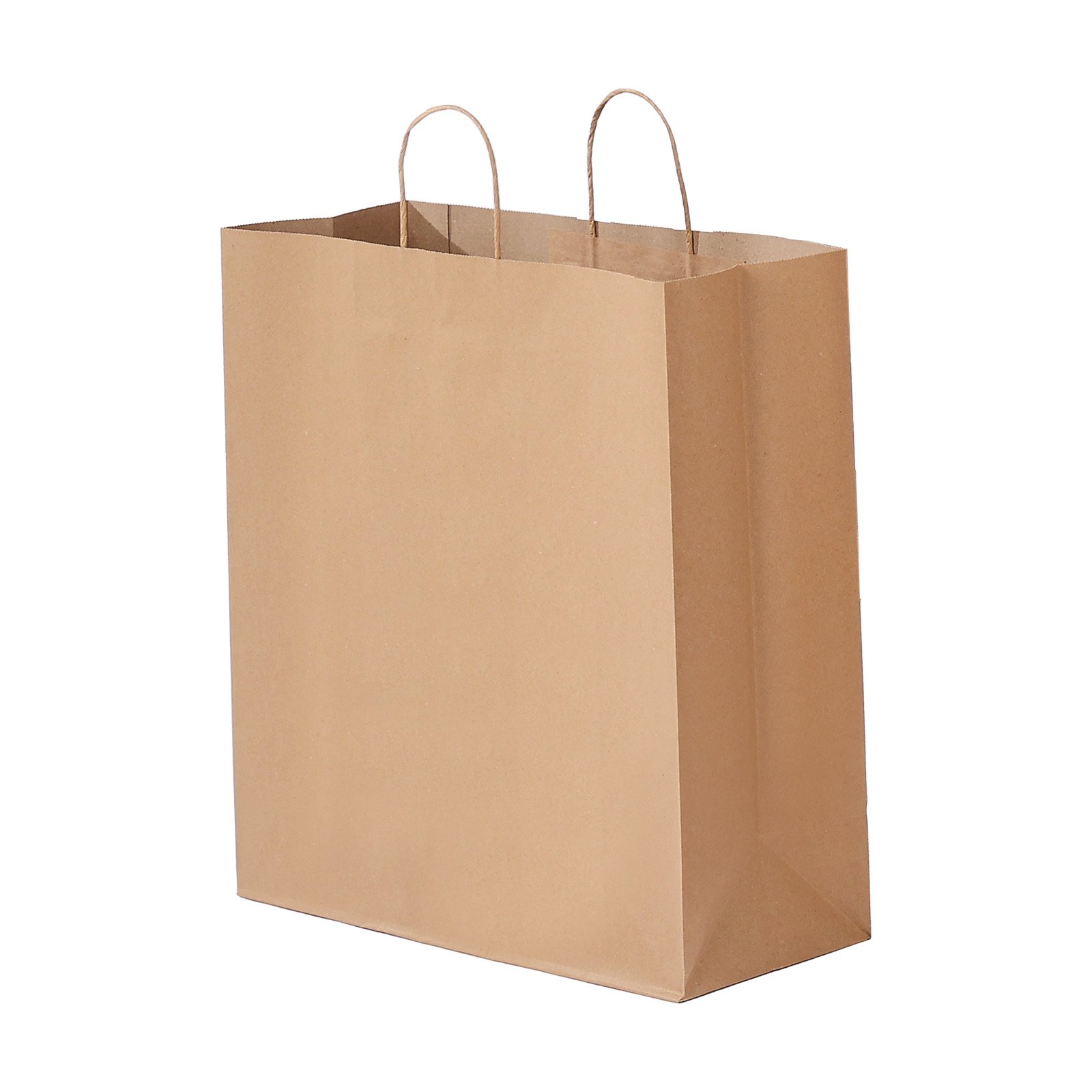 VEVOR Kraft Paper Bags with Handles, 100Pcs 18 x 7 x 19 in, Large Paper Grocery Bags, Reusable & 100% Recycled Take-Out Sacks, Plain Party Bag Bulk for Birthday, Wedding, Business, Goody, Brown