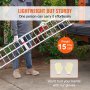 VEVOR Motorhellingen Opvouwbare pick-up laadbruggen, aanhangerhelling met laadriemen voor motorfietsen, crossmotoren, UTV, grasmaaiers, vrachtwagens, sneeuwblazers, vrachttrailers, 340 kg, 1 stuk