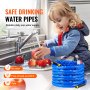 VEVOR 50ft verwarmde waterslang voor campers, verwarmde drinkwaterslang met gegolfde mantel, vorstbescherming tot -45°F, automatisch zelfregulerend, 5/8" binnendiameter met snelkoppelingsset