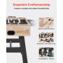 VEVOR Foosball Table, 140 cm Standard Size Table, Indoor Full Size Foosball Tables for Home, Family, and Game Room, Durable Soccer Set, Includes 4 Balls, Score Keeper, and 2 Cup Holders