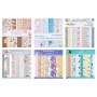 VEVOR Scrapbook Paper, 72 Sheets, 6 x 6 in Mixed Special Paper for VEVOR Die Cutting and Embossing Machine, Vibrant Color, Patterned Design for Decorations, Scrapbooking, Card Making, and DIY Crafting