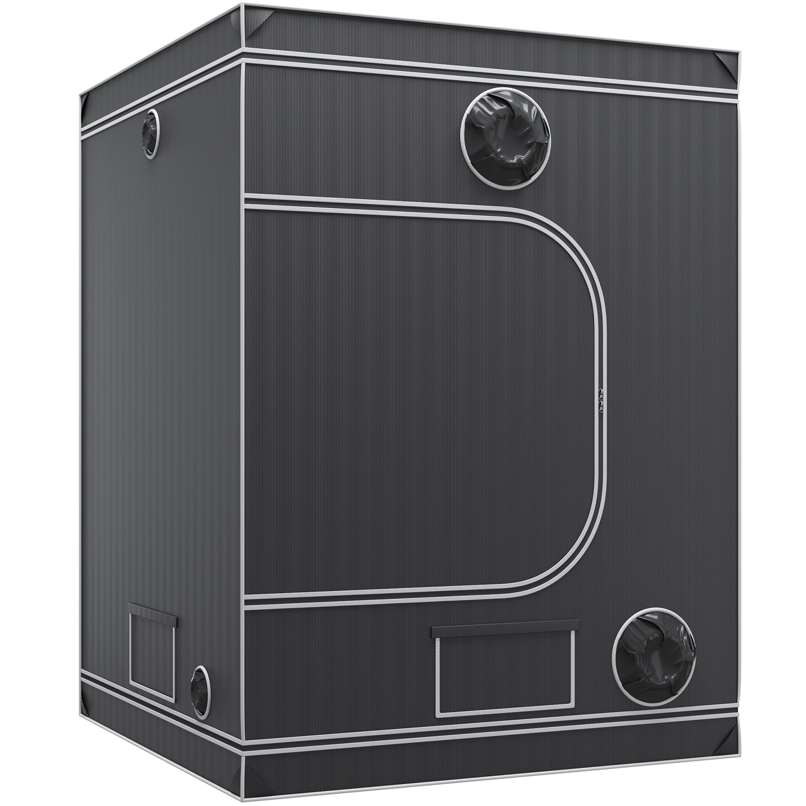 VEVOR Growbox 152x152x203cm kweektent 2000D Oxford-stof en stalen frame kweektent 60kg plantenkweek 178x130cm deurmaat kweektent plantentent kweekruimte kweekkast kas