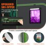 VEVOR Grow Box 305 x 305 x 203 cm Kas gemaakt van 19 mm stalen frame en 600D Oxford-stof Kweektent Draagvermogen van 60 kg Kweekkast Geschikt voor 400 W kweeklamp Binnenkweektent
