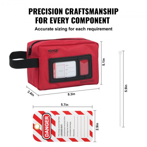 VEVOR Elektrische Lockout Tagout Kit, 26-delige veiligheidslockout kit ...