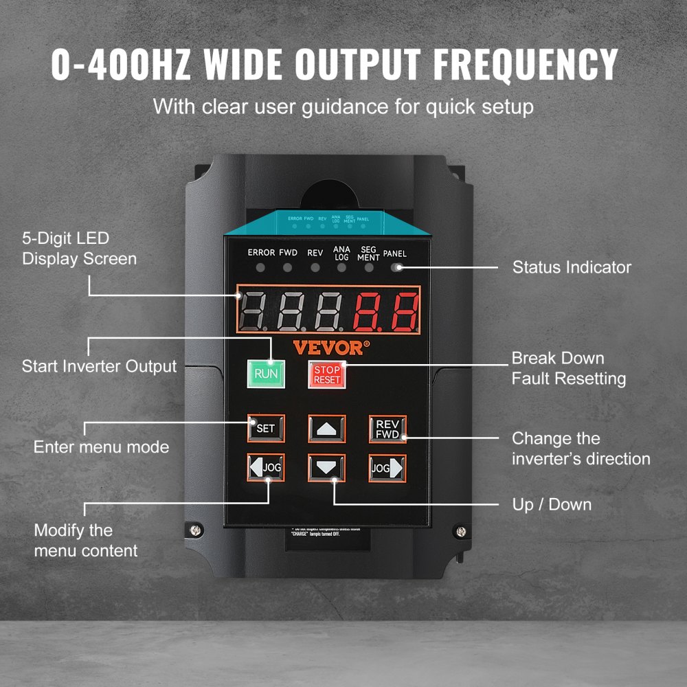 Hitachi WL200-004SFE | 0.4kW/2.6A Frequentieregelaar