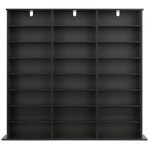 VEVOR dvd-rek met 24 vakken (8 niveaus), mediaplank, vrijstaand