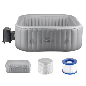 Energiezuinige 4,5 Ft Opblaasbare Hot Tub-afdekking voor Ronde Buitenbaden Energiezuinige 4,5 Ft Opblaasbare Hot Tub-afdekking voor Ronde Buitenbaden