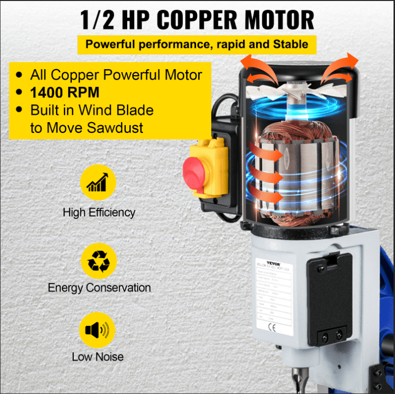 Holle Mortiser MS3816R Guts Mortiser voor Houtbewerking VEVOR NL