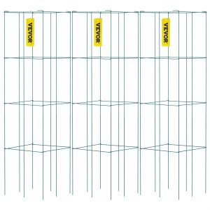 BURI Metal Trellis antiek groen set van 3 rankrooster rozenkolom BURI Metal Trellis antiek groen set van 3 rankrooster rozenkolom