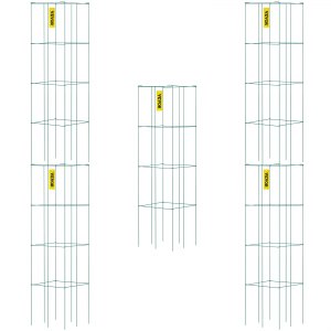 3 verpakkingen tomatenkooien, tuin obelisk rankrooster, tuinhekwerk, plantenkooien tot 120 cm tuintomatenpalen, multifunctionele tuinspies, gemonteerde tuinpalen