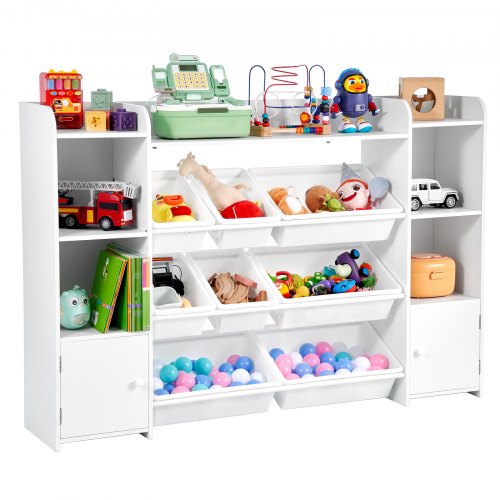 ポガリ セット VEVOR Speelgoed Opberg Organizer Boekenplank Speelgoedrek, 4-laags