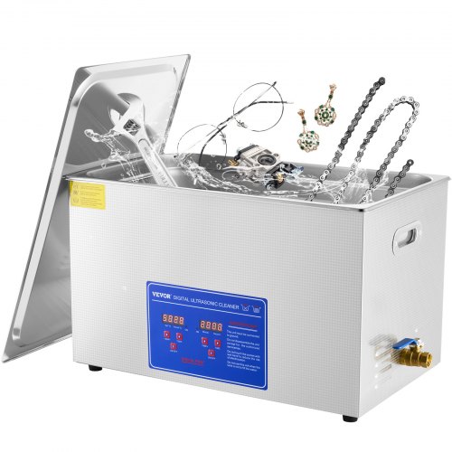 LACHOI Ultrasone Reiniger 1 Liter - Professioneel Met Digitale Timer, Verwarming En 40kHz Voor Sieraden, Brillen & Horloges