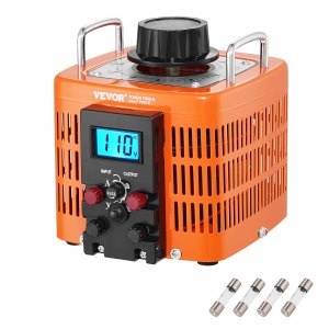 VEVOR Transformateur de tension variable auto 2000 VA, 6,6 A, entree 230 V, sortie 0-300 V VEVOR Transformateur de tension variable auto 2000 VA, 6,6 A, entree 230 V, sortie 0-300 V