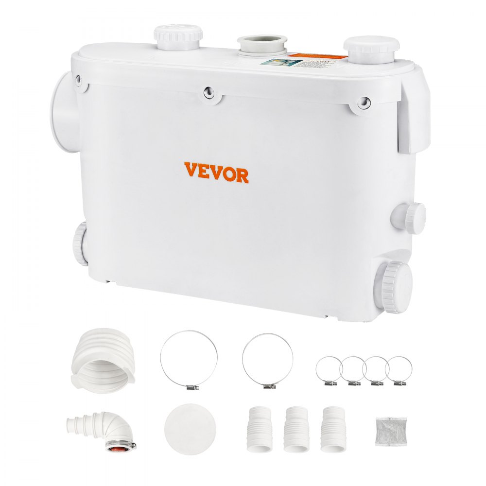 VEVOR Rioollift 500W Rioolpomp 8M Opvoerhoogte Rioolpomp 6600l/u ...