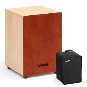 Pyle Wooden Cajon Drum Portable Snare Style Birch Pyle Snare Style