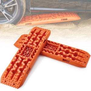 VEVOR 7 TONNEN Traktionsbretter mit TPR-Material, Bergungsbretter für Geländefahrzeuge/Autos/Pickups/SUVs/Wohnmobile, Paar Reifen-Traktionsmatten auf Schnee, Sand, Schlamm und losem Untergrund