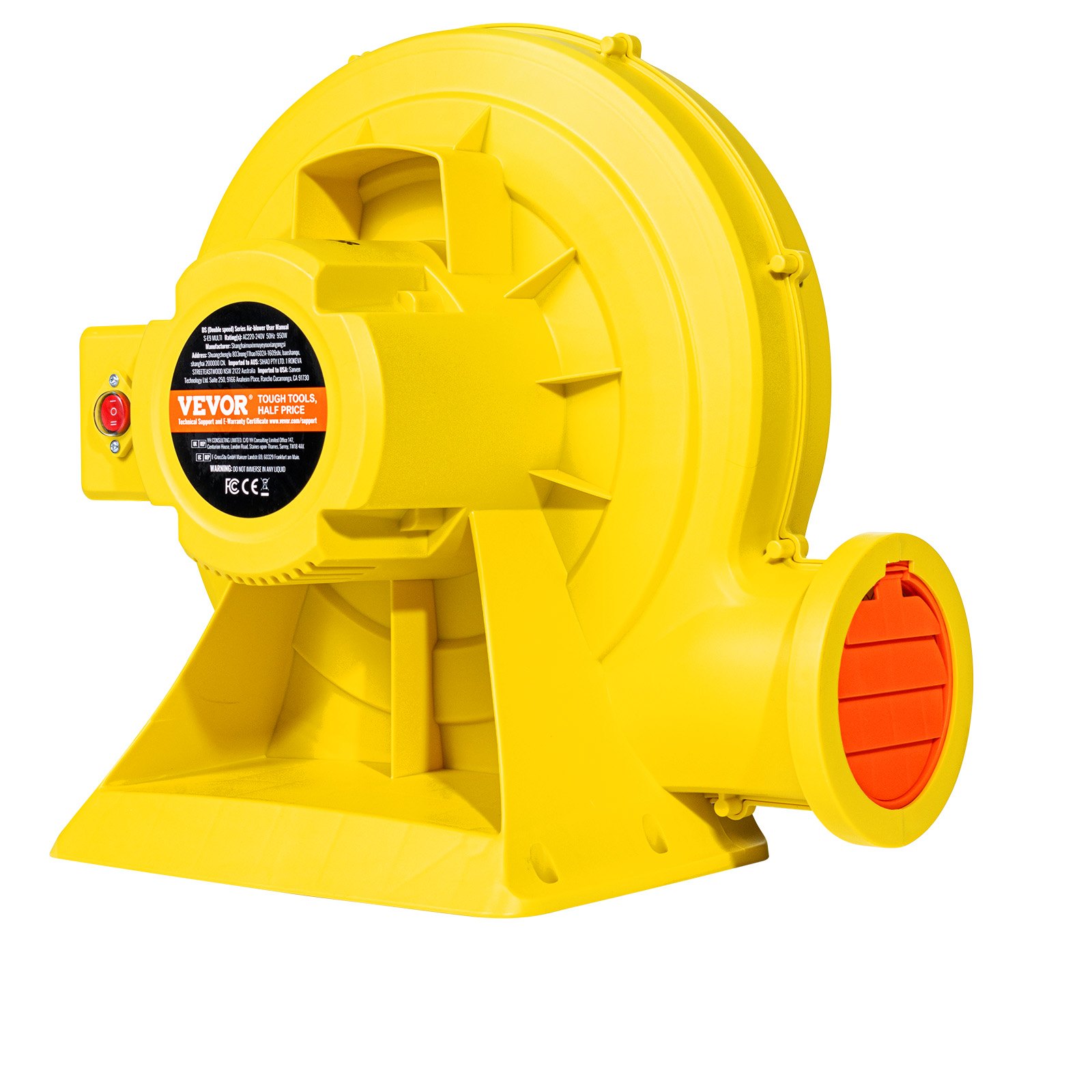 VEVOR Luchtblazer, 870W & 950W, 1,3PK Luchtpomp, Commerciële ...